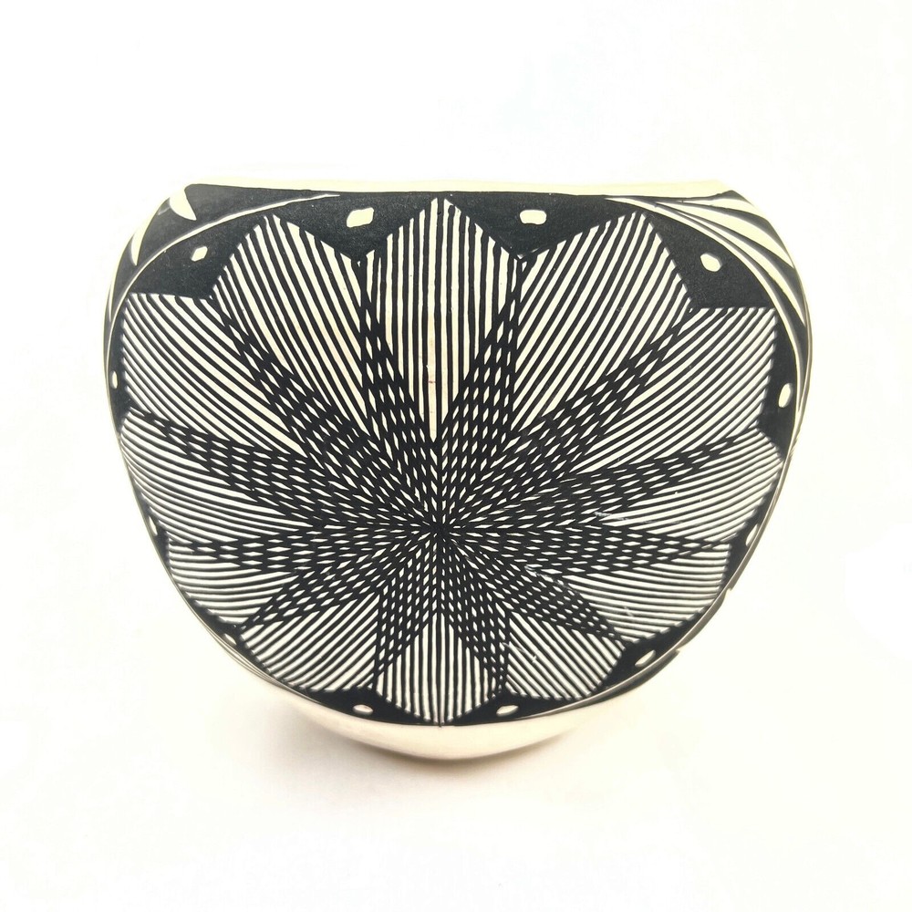 Vintage Olla Native American Pueblo Signed B. Victorino Acoma New Mexico Pottery